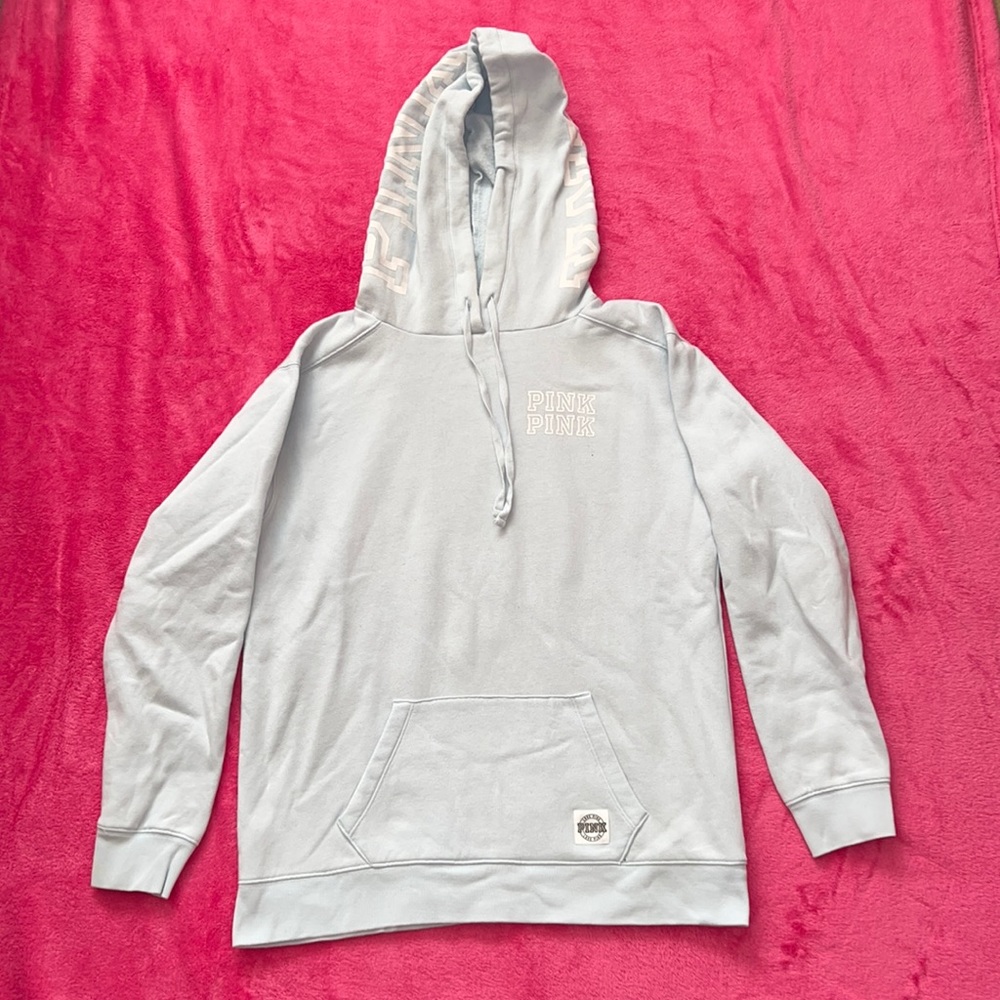 Light Blue Hoodie Victorias Secret PINK
